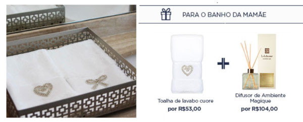 Presentes para o dia das mães - Decoração - Essências e Toalhas Hydrocotton