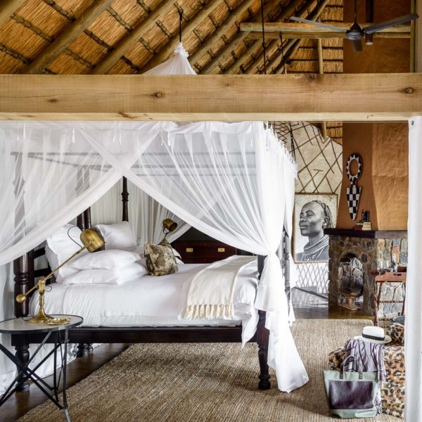 O décor exótico e luxuoso do hotel Singita Ebony Lodge, no coração da África do Sul