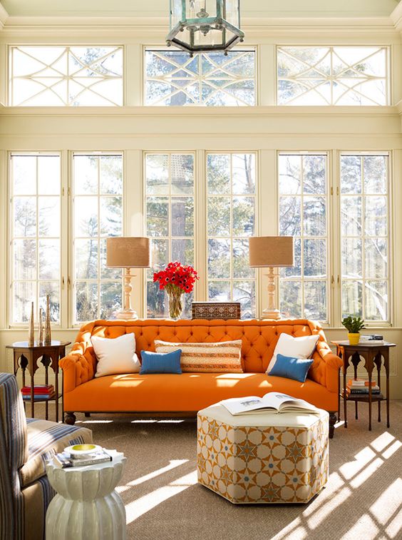 Amazing Katie Ridder Book Living Room Orange Sofa Cococozy Design