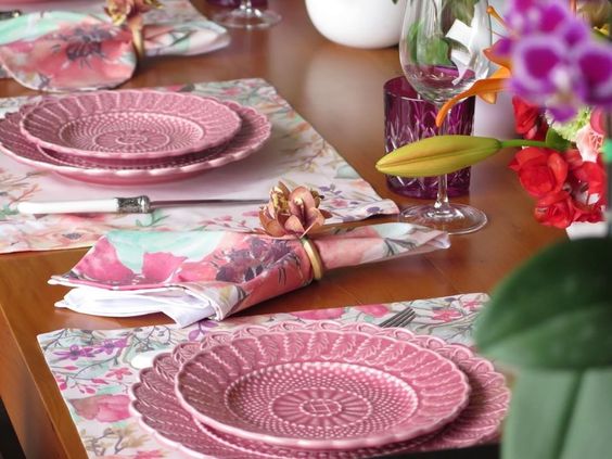 decoração de mesa floral